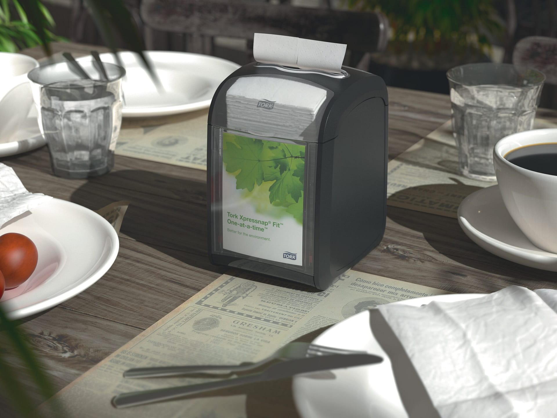 Tork Xpressnap Snack Dispenserservet 1lgs 1_4v Wit 9x1125s